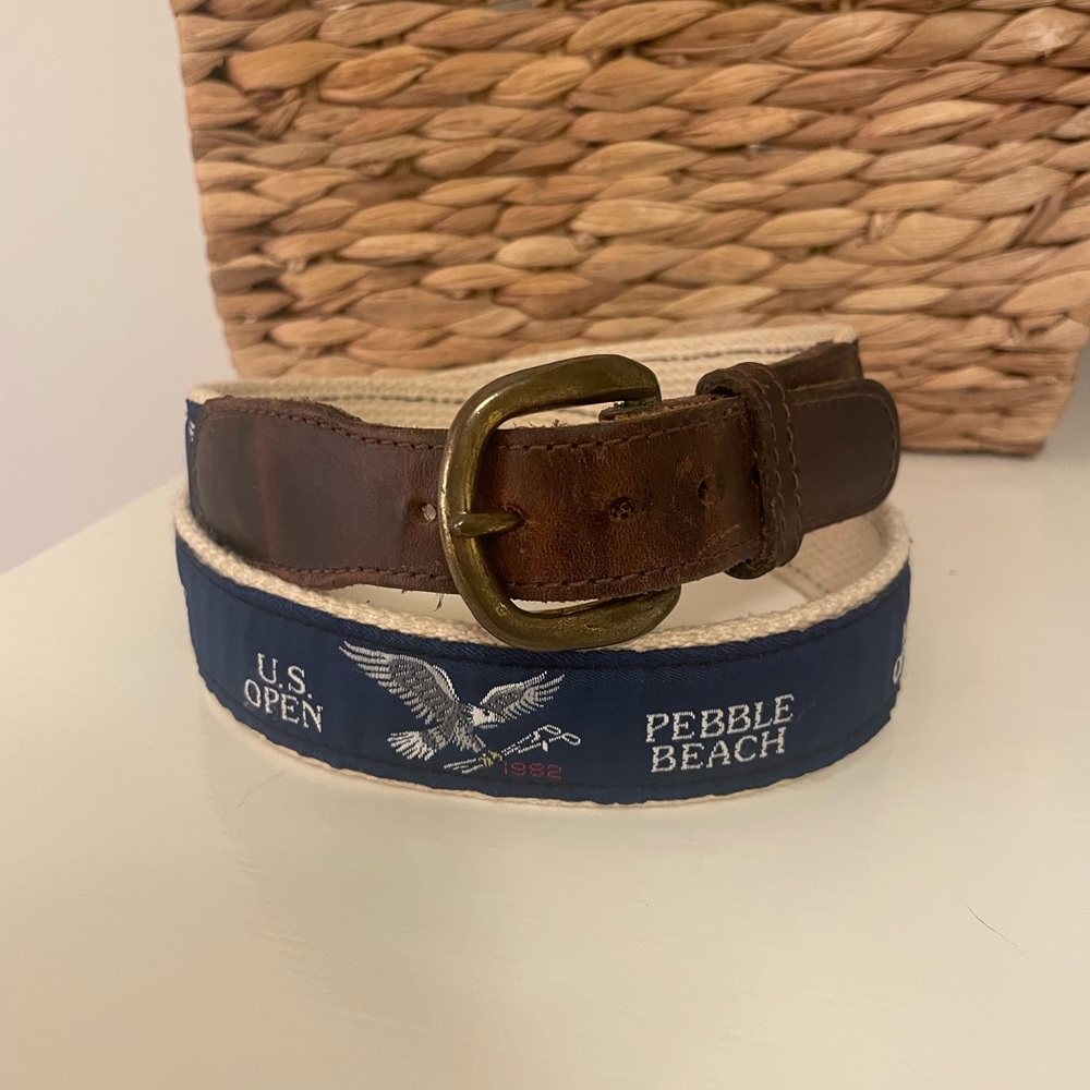 Very rare vintage 1982 Us Open Palm Beach Belt